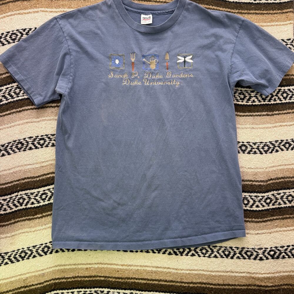 Vintage 90's Duke University Blue Devils Sarah P. Gardens Embroidered Shirt XL